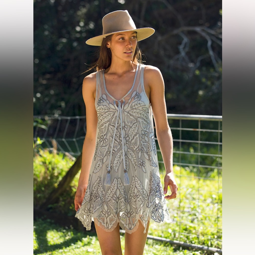 Free people size xs beaded dress